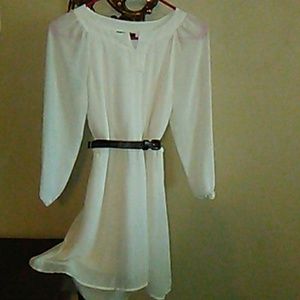 Sequence hearts chiffon dress